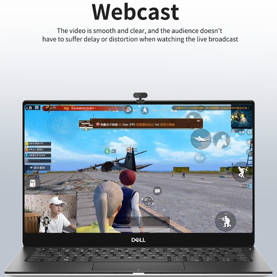 1080P Full HD Mini Web Camera PC With Microphone USB Plug Support Desktop Laptop Suitable For Video Calls Conference Live Work