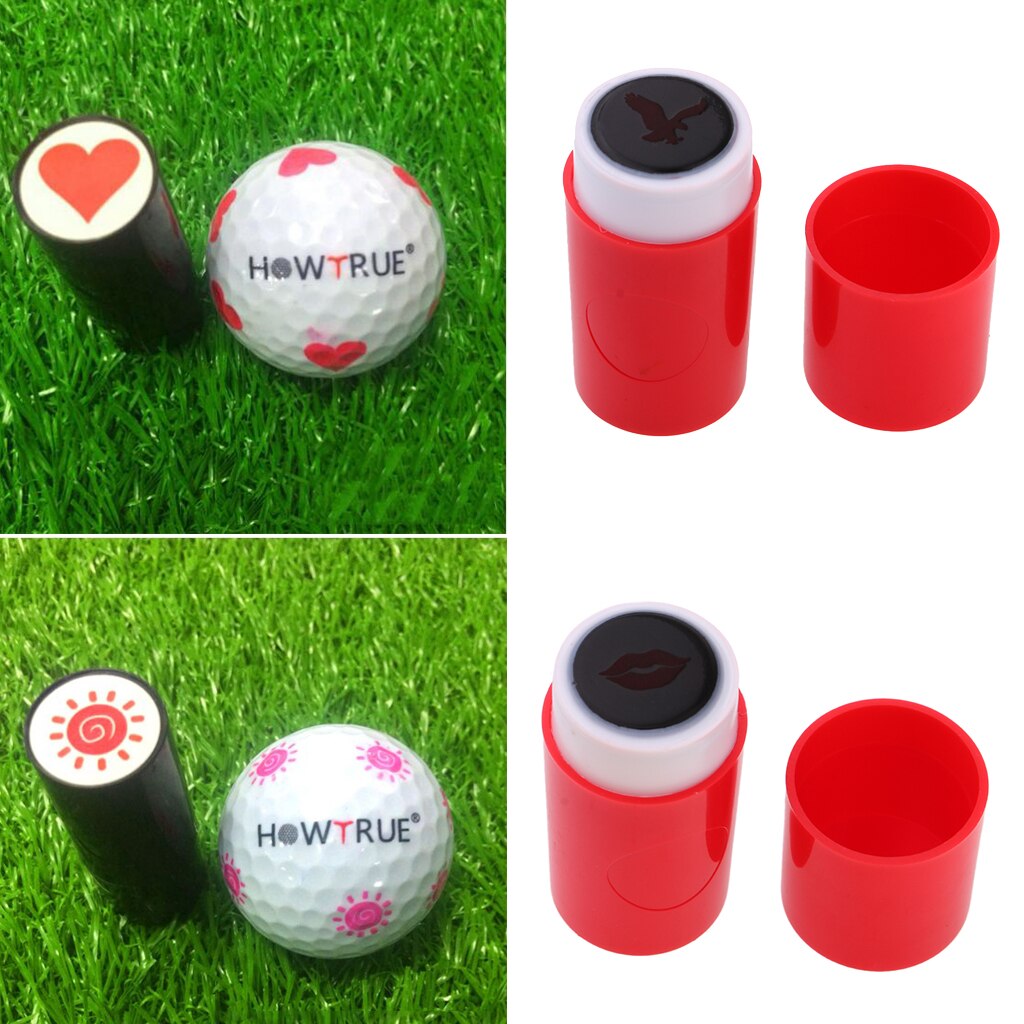 4x Colorfast Quick-dry Golf Ball Stamp Stamper Marker Eagle Sun Heart Eagle