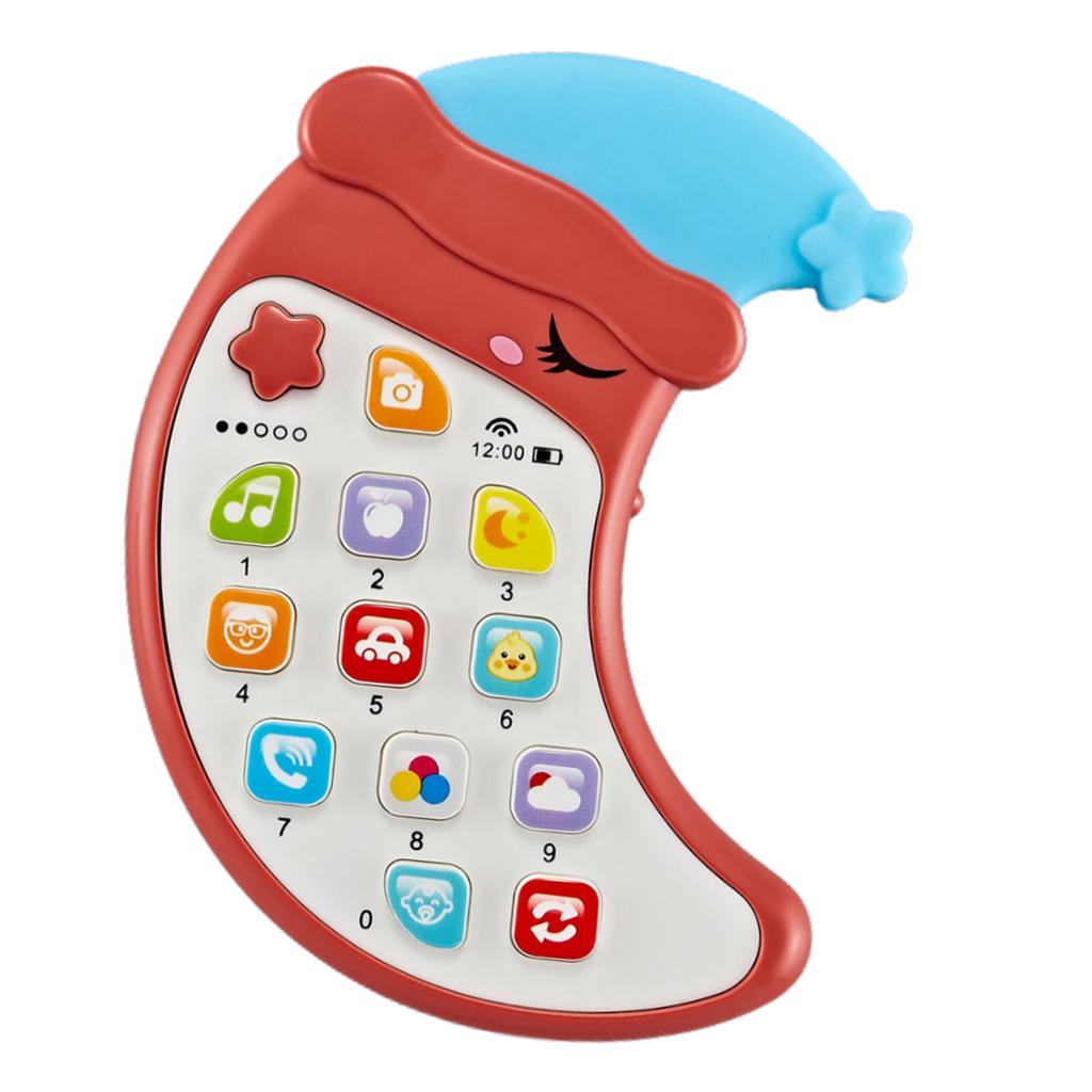 Vroeg Educatief 6 Maand Jarigen Baby Speelgoed Telefoon Muziek Sound Light Kids Play: Red