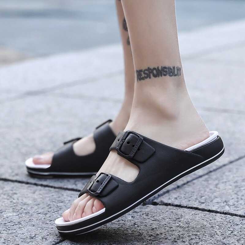 Summer men Beach Slippers Jelly Shoes Men Eva Beach Sandals Outdoor Men Casual Shoes Walking Beach Flip Flops Zapatos