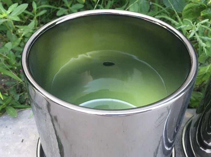 Cylindrical Flower Pot Luxury Electroplated Gold Silver Ceramic Flower Pot Plant Decorion Home Garden Desktop Decorion: Silver / 14x14x15cm