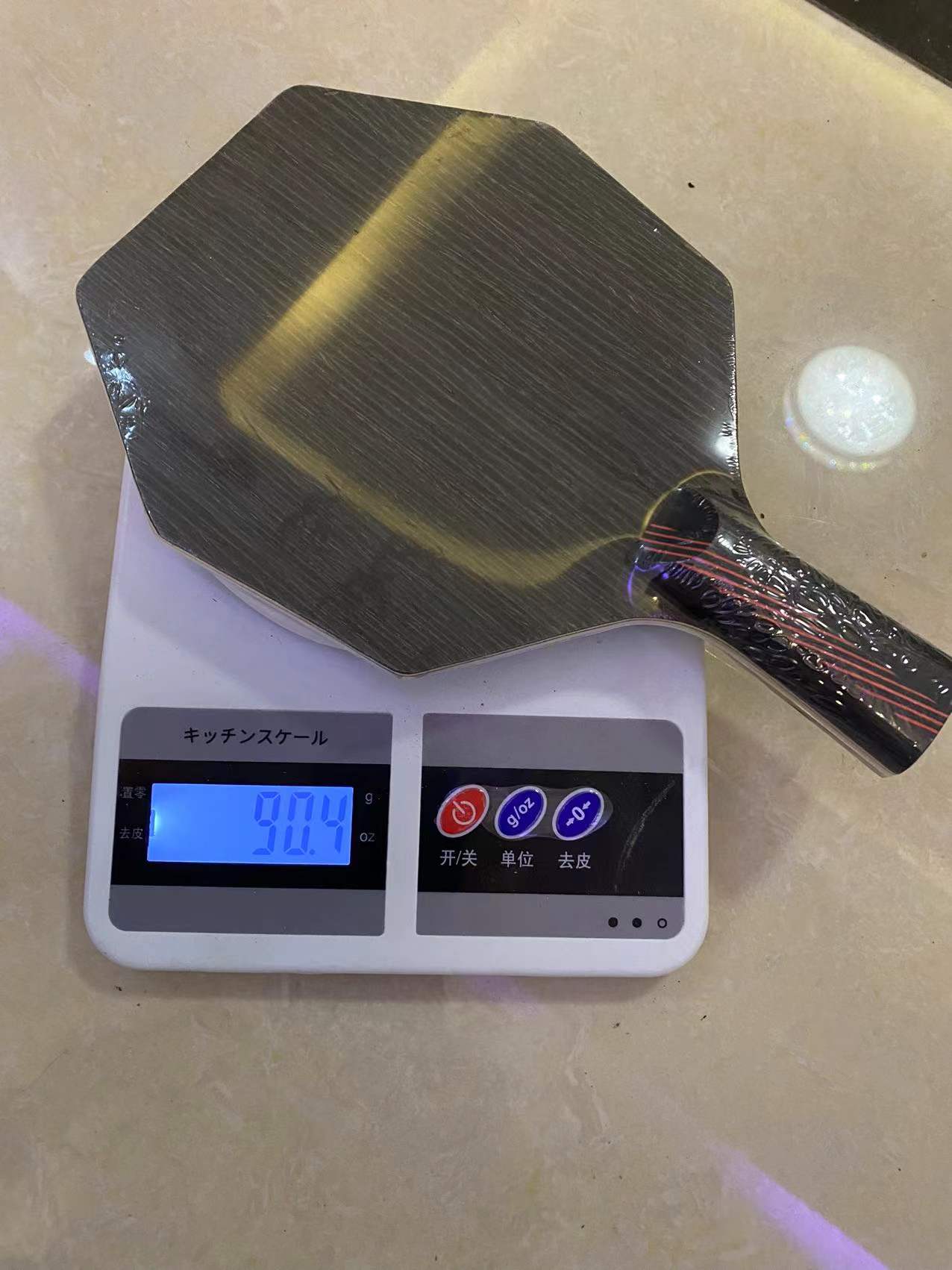 Empuñadura recta y Horizontal CS Pen, mango FL, pala de tenis de mesa, tabla de raqueta de Ping Pong, suela Hexagonal para entrenadores