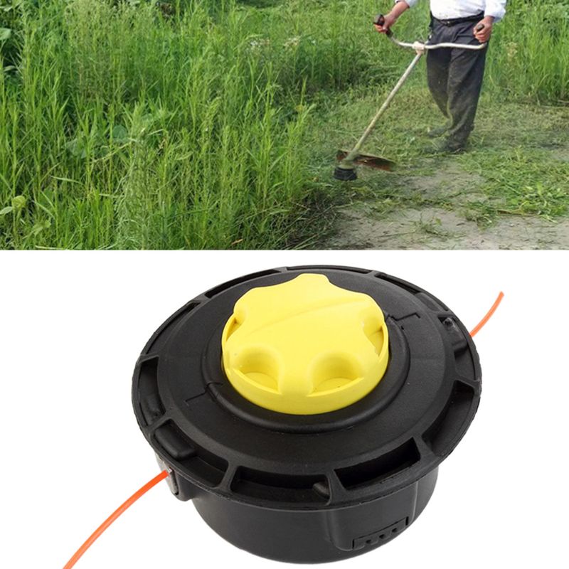 Universal Grass Trimmer Head 2 Lines String Brush Cutter Lawn Mower Garden Tools 23GB