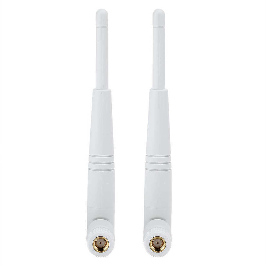 Antena WiFi de doble banda, antena con interfaz Omni RP-SMA, 4dBi, 2,4G/ 5G, 2 piezas,