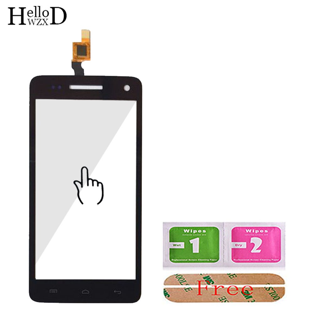Touch Screen Glass For Wiko Rainbow Touch Screen Glass Digitizer Panel Touchscreen Front Glass Lens Sensor Tools Adhesive