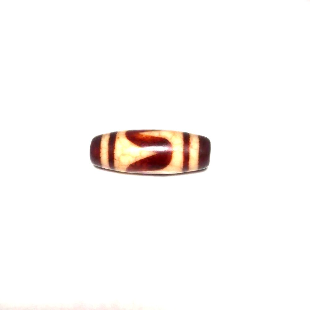 Tibet ágata abalorio Dzi naranja rojo hombres grandes ojos de tigre dientes 13*33mm dragón ágata cuentas de los hombres y las mujeres de la joyería DIY
