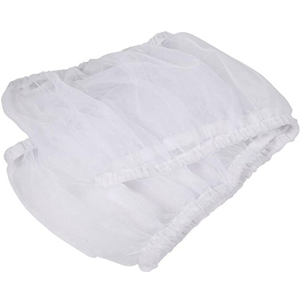 Stofdichte buitenkant van nylon gaas, witte rokbeschermer, gemakkelijk schoon te maken, papegaaienzaadvanger, luchtig nest, vogelkooi afdeknet
