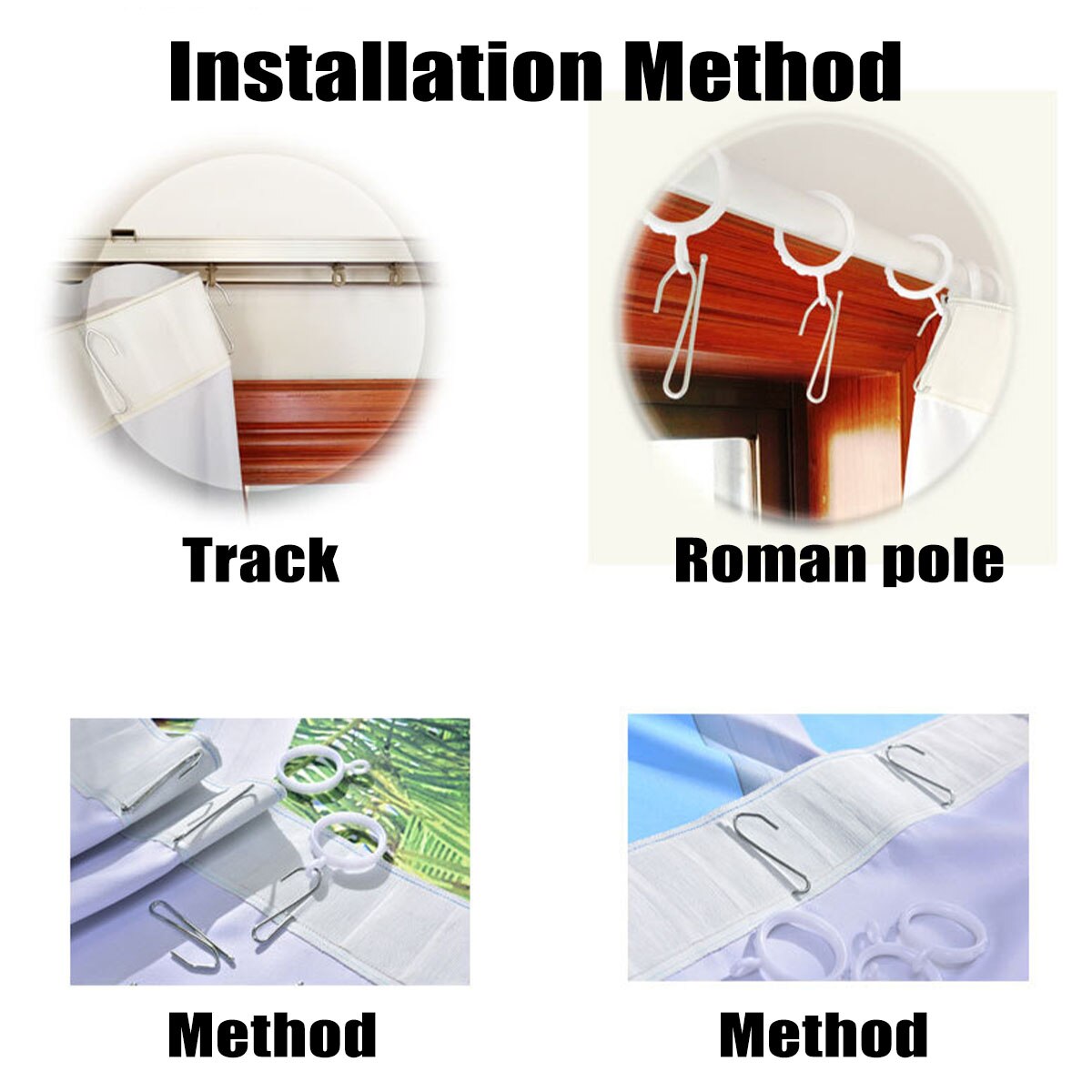 Cortinas navideñas de efecto 3D con ganchos, Juego de 2 paneles y 10 colores, cortinas de tela de poliéster para ventana, pantallas para puerta, decoración para el hogar