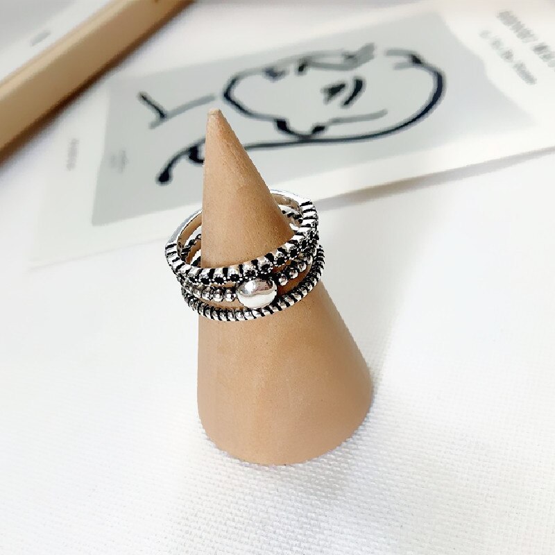 Neue modisch Charme Perlen Ringe Für Frauen Männer Boho Knöchel Party Ringe Punk Cocktail Schmuck Mädchen