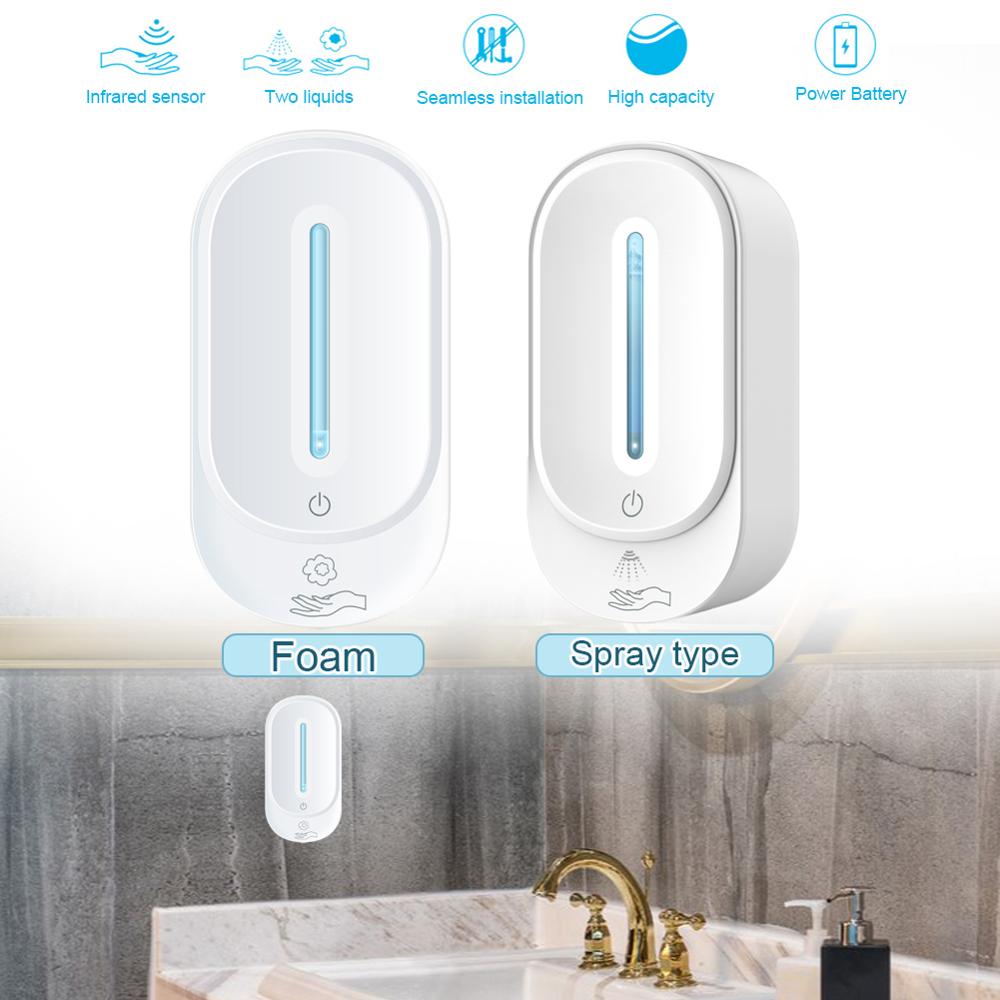 350Ml smart non-contact automatic sensor soap dispenser wall-mounted hand sanitizer sensor disposable gel dispenser