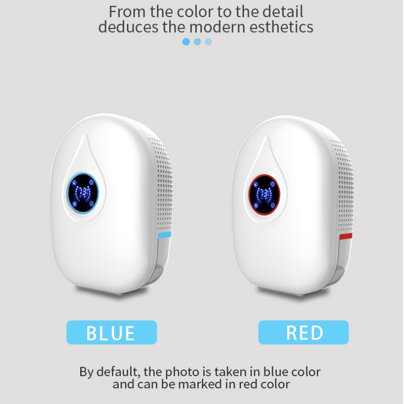 Mini déshumidificateur avec télécommande, avec affichage LED, pour chambre à coucher familiale, sous-sol, absorbeur d'humidité