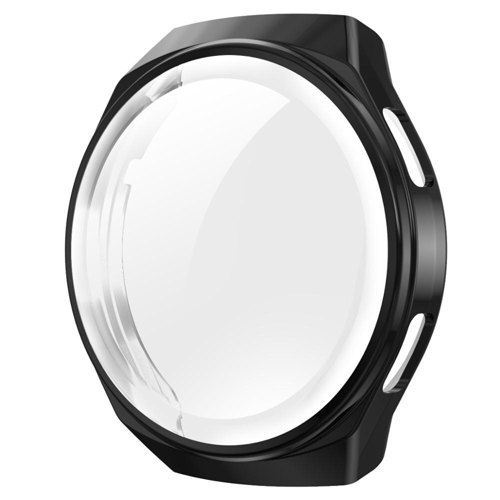Funda para Huawei Watch GT 2e, carcasa suave de TPU, marco de cobertura completa, accesorios de reloj inteligente, parachoques + Protector de pantalla, reloj Huawei GT2E: black