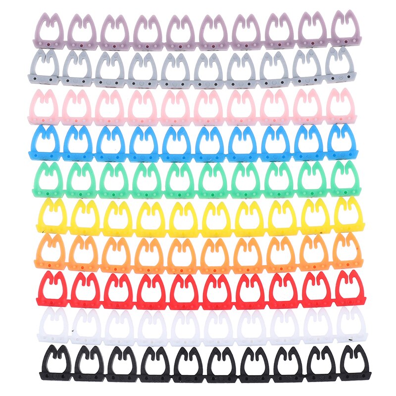 100pcs/lot Label Mark Color Numeric Cable for cables CAT5/CAT6