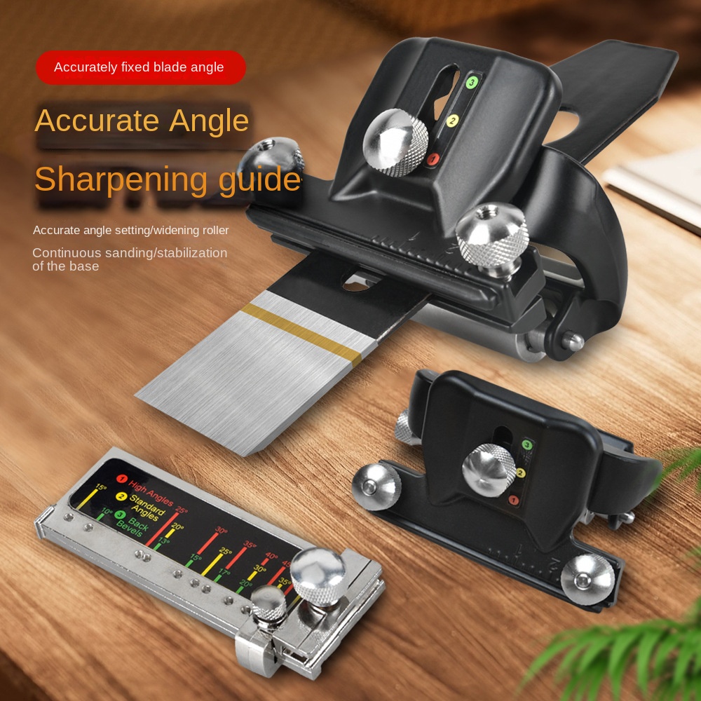 Sharpening Guide with Angle Scale Board Precise Sharpening for Chisels and Planer Blades Ergonomic Sturdy Metal Construct