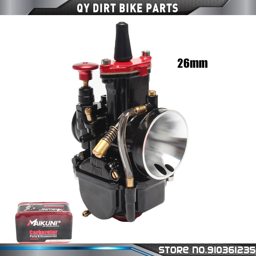 High performance Universal Modification Motorcycle Carburetor 21mm 24mm 26mm 28mm 30mm 32mm 34mm PWK Power Jet Carburetor Carb: 26mm Maikuni