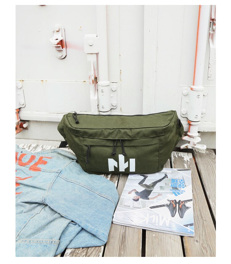 Crossbody tasker formessenger bryst taske pakke afslappet taske vandtæt nylon enkelt skulderrem pakke: Grøn