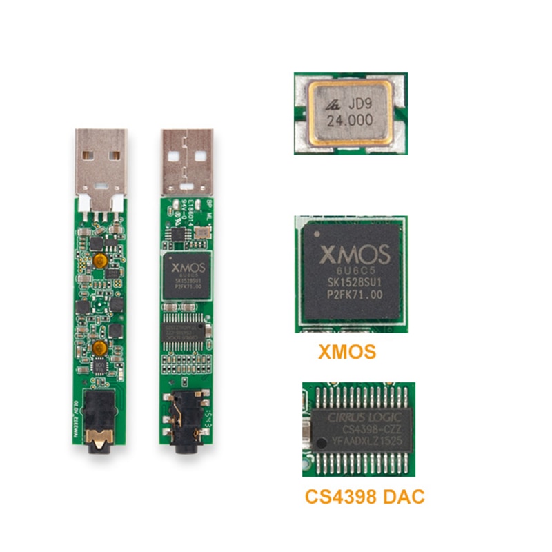 XMOS USB Sound Card of CS4398 Portable Audio Amplifier Decoder computer iPhone samsung huawei Notebook DAC PCM DSD