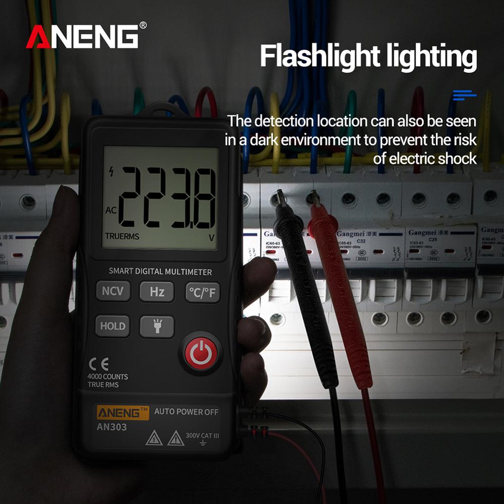 ANENG AC/DC Multimeter LCD Display Voltmeter Ammeter Tester Current Resistance Meter Tester Meter Capacitance Meter