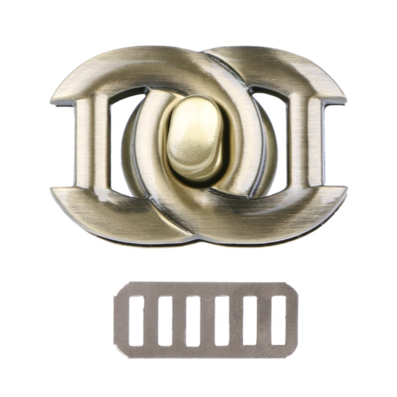 4Colors 1PC Bag Accessories Metal Clasp Turn Lock Twist Locks for DIY Handbag Craft Bag Purse Hardware Tool