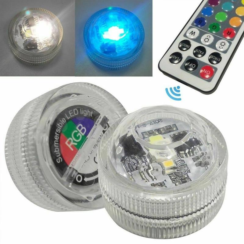 Waterdichte Afstandsbediening Gekleurde Rgb Led Licht Grens Dompelpompen Stijl Afstandsbediening Accent Licht Controle K1F6