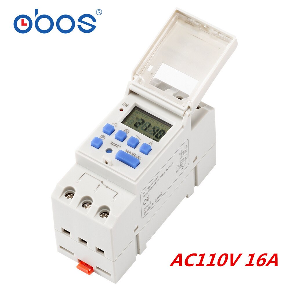 Astronomiskt programmerbar tidsomkopplare  bs26w ac220v programmerbar digital timeromkopplare 16a valbar spänning  ac110v dc12v dc24v: Bs26w ac110v