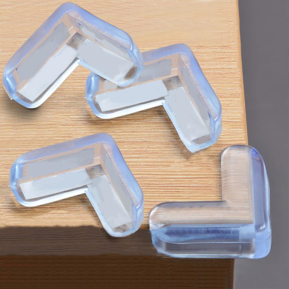 4 stk blød pvc bordbord beskyttelseskant børnesikkerhed hjørne beskytter beskyttelsesdæksel sikker pude