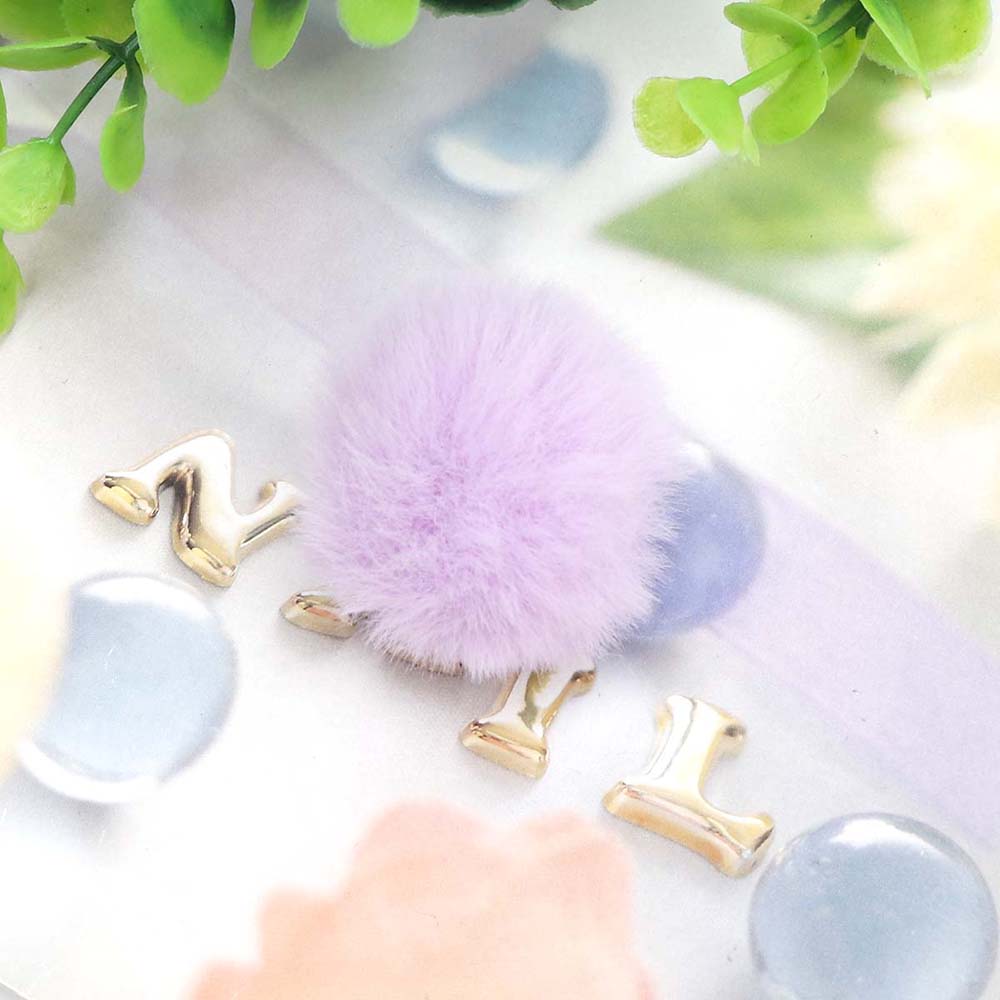 10 stk / posere 3-6cm pomponger fluffy plysjball mykt kunstig hår ball farge pompong diy sko lue bag klestilbehør: 4 cm purpur