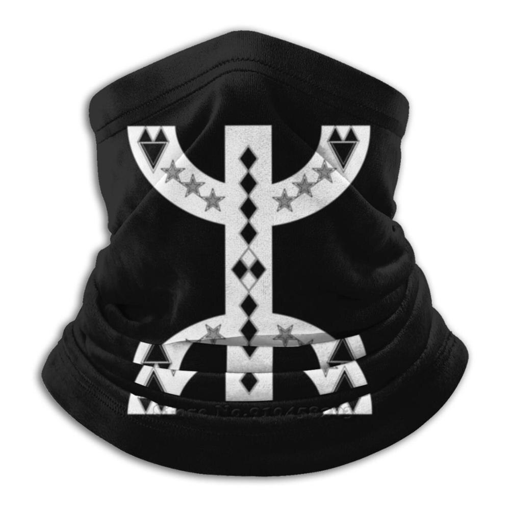 Berbère z-amazigh lettre Yaz 3D Bandana visage cou plus doux polaire masque Sport écharpe Amazigh symbole berbère symbole Amazigh: Default Title