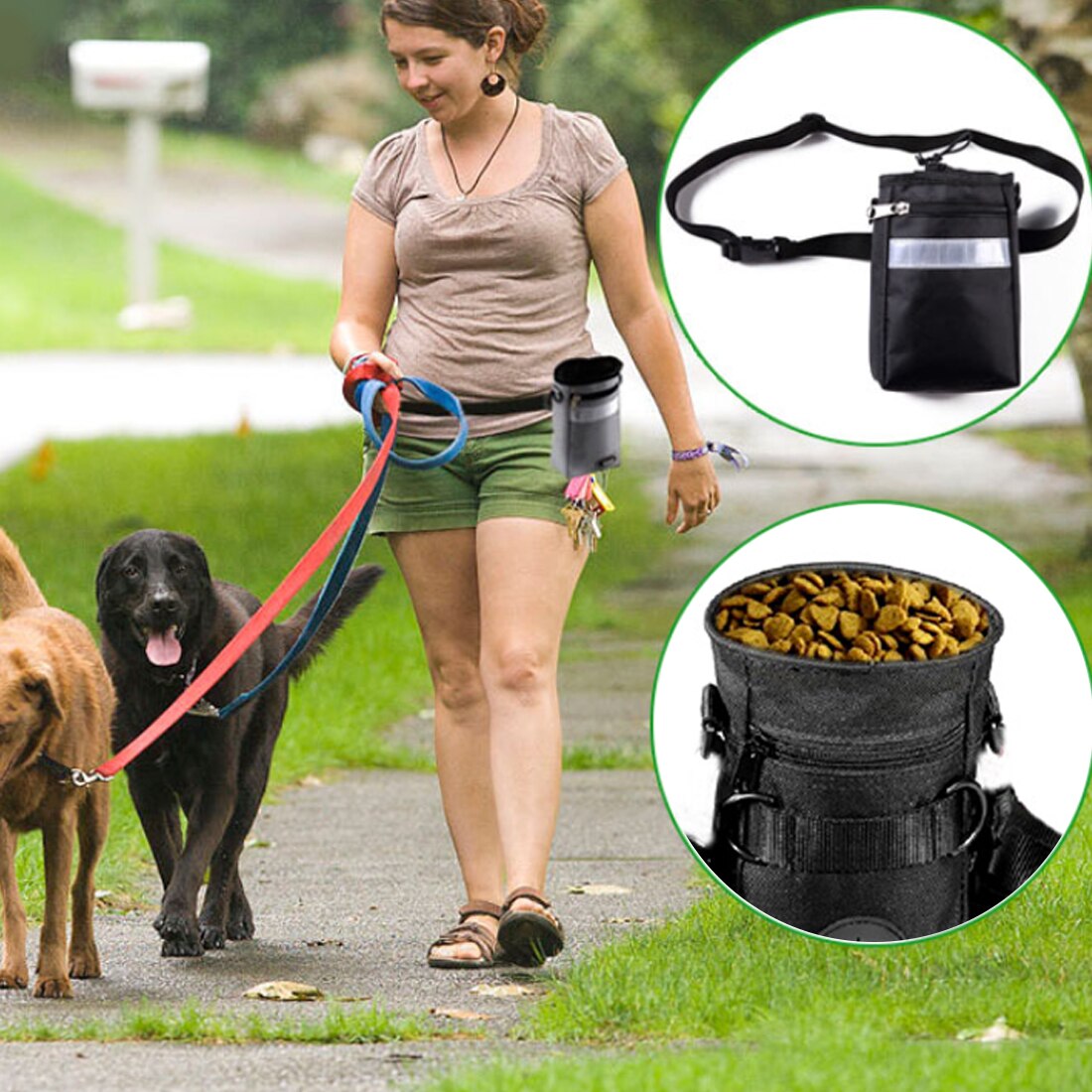 Pet Dog Training Treat Bags Snack bag Dog Pet Feed Pocket Pouch Puppy Reward Waist Bag Pet Dog Training Supplies Equipment