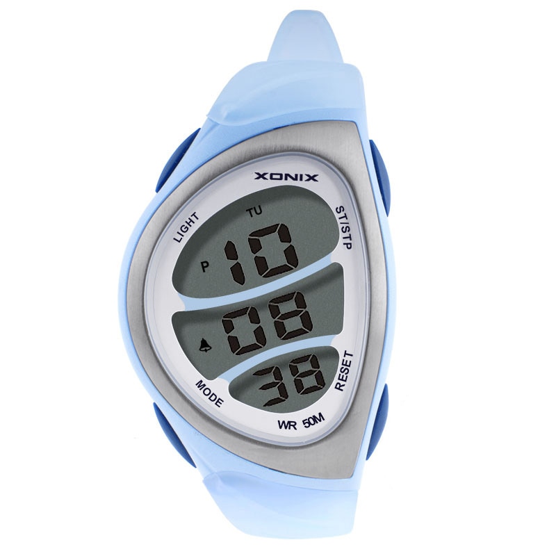 Montres de sport pour femmes, dorée, étanche 50m, numérique, pour natation et plongée, horloge à main, aql