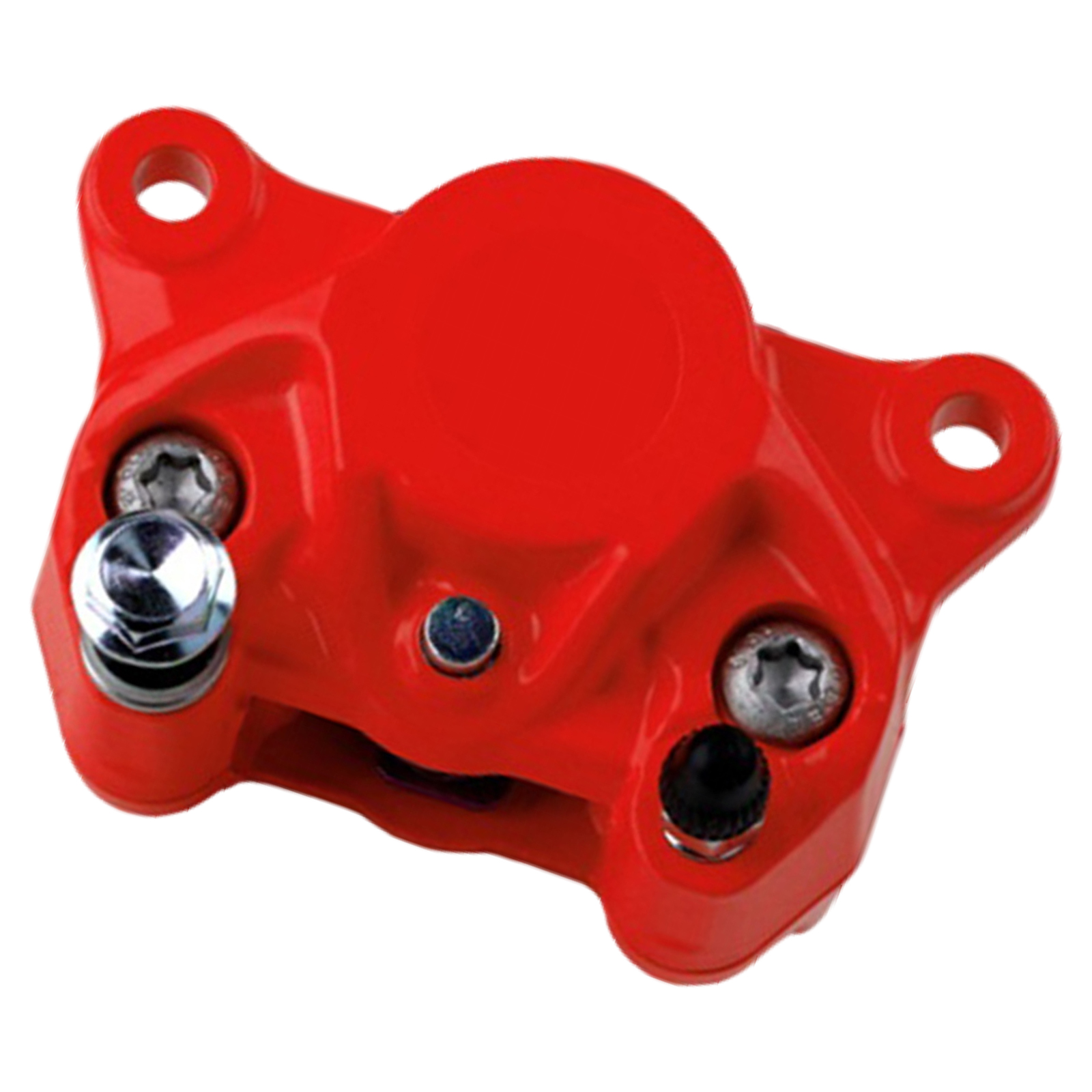 Universal 2-Piston Motorbike Rear Brake Caliper Assembly Replacement Parts: Red