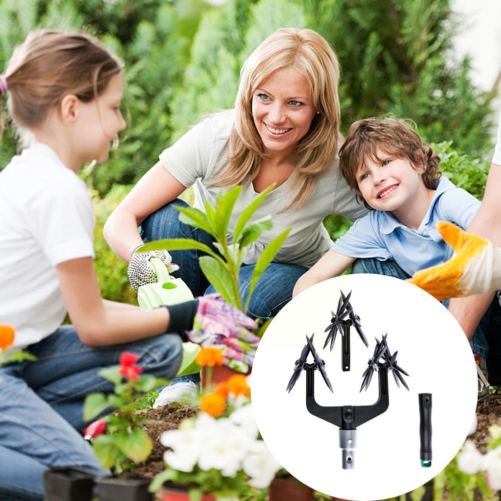 Manual Soil Turning Tool Lawn Ripper Garden Aerator Tool Rotary Cultivator Artifact Cultivator Rotary Ripp T0h1