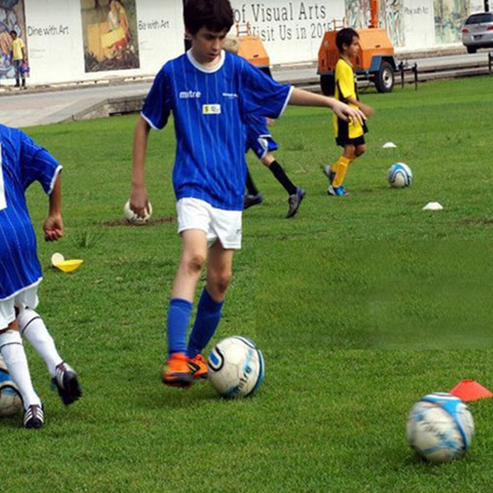 10pcs/set Soccer Training Sign Flat Pressure Resistant Cones Marker Discs Bucket Marker PE Football Training