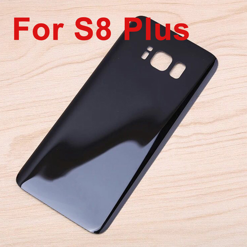For Samsung Galaxy S8 plus Back Cover 3D Glass Battery Case for Samsung S8 S8+ Housing Cover Replacement + Adhesive Sticker: WHITE