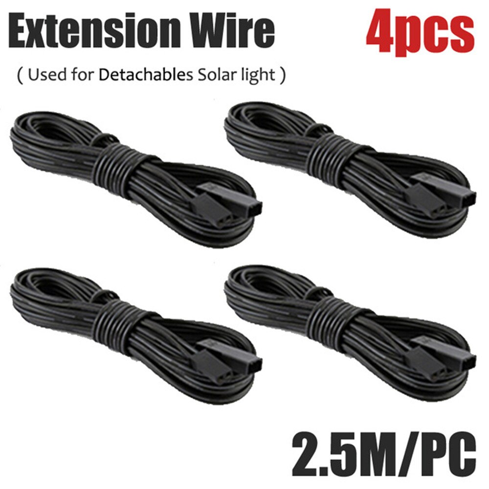 48/30 Led Waterdicht Solar Buitenlamp Outdoor Lamp Motion Sensor Detector Muur Light Path Garage Patio Verlichting Security Night L: Extension wire 4pcs