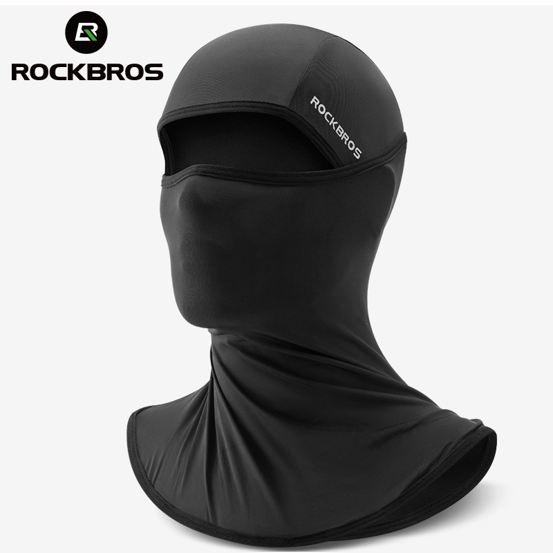 Rockbros sommer issilke cykelkasketter anti-uv solbeskyttelse åndbar cykelbandana tørklæde sport mountainbike landevej helmaske kasket