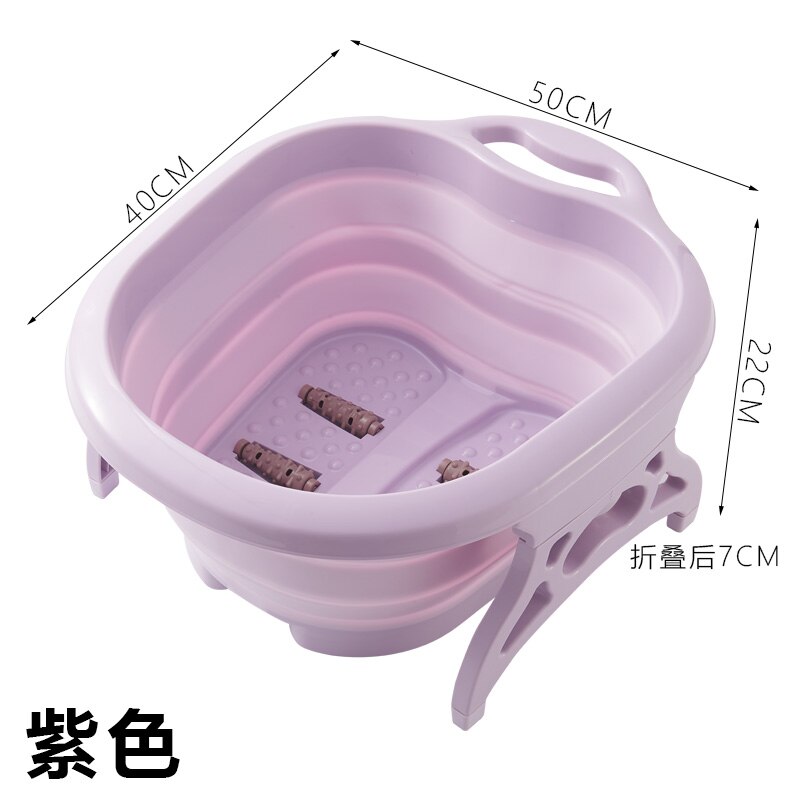 Bain de pieds repliable en plastique, Spa pédicure, pied à bulles, trempage, Sauna, maison, bain à remous, nouvel arrivage: Q