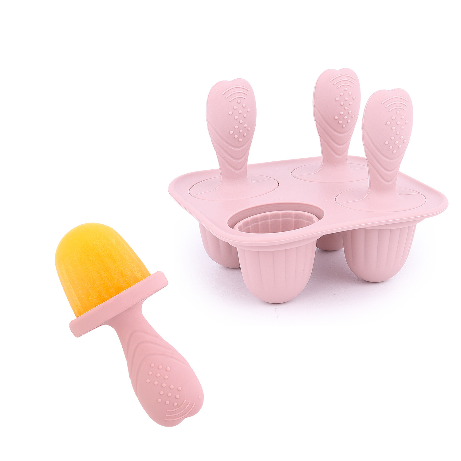 Silicone Ice Cream and Breast Milk Popsicle Mold DIY Homemade Ice Cream Mold Kitchen Small Tool: black