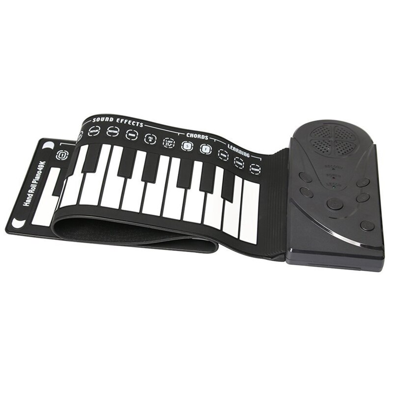 49 Toetsen Flexibele Piano Elektronische Zachte Toetsenbord Piano Plastic Keyboard Piano Geschikt Voor Kids Opvouwbare Piano: Default Title