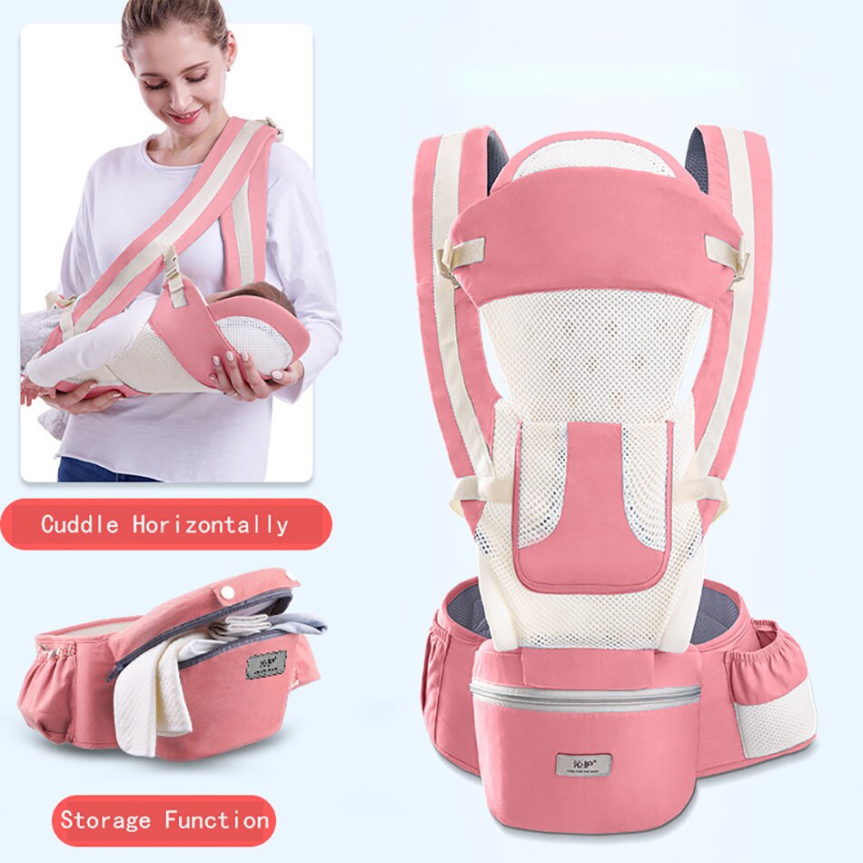 Baby Carrier Ergonomic Baby Carrier Soft Breathable Adjustable Multi-Function Ergonomic Carrier 0-48 months: EM0412