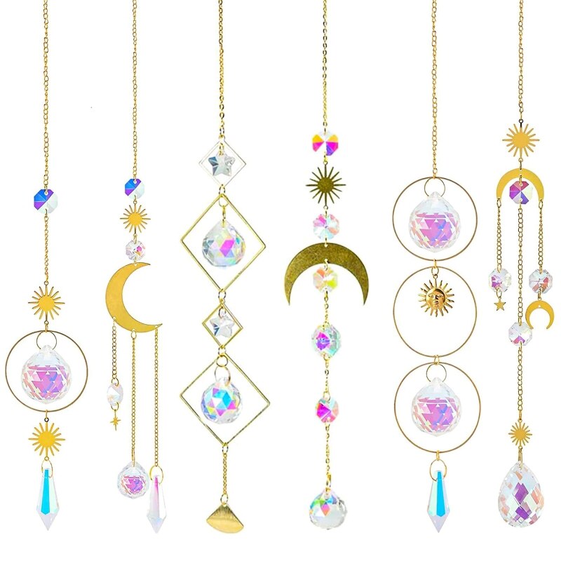 Libelle Kristall Suncatcher, Regenbogen Maker für Fenster, Hängende