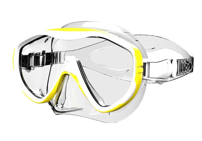 WHALE Snorkeling Diving Mask Women Men Anti-fog Diving Goggles Wide Vision Underwater Glasses Water Sports Swimming Accessory: Yellow