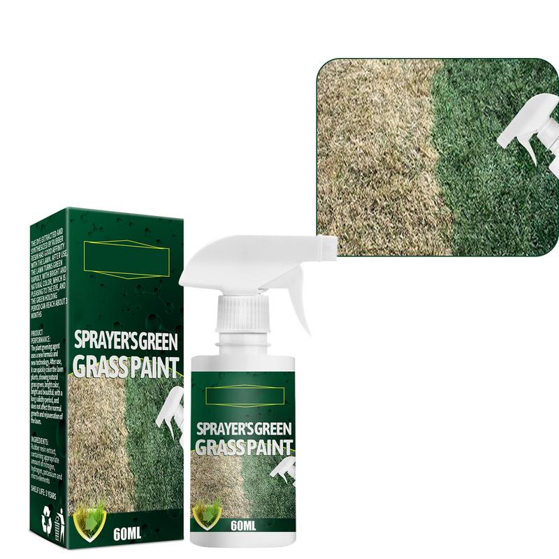 Green Grass Spray Long Lasting Green Lawn Dye Repair Grass Paint for Outdoor Playground Eco-Friendly Pet-Friendly Grass Paint