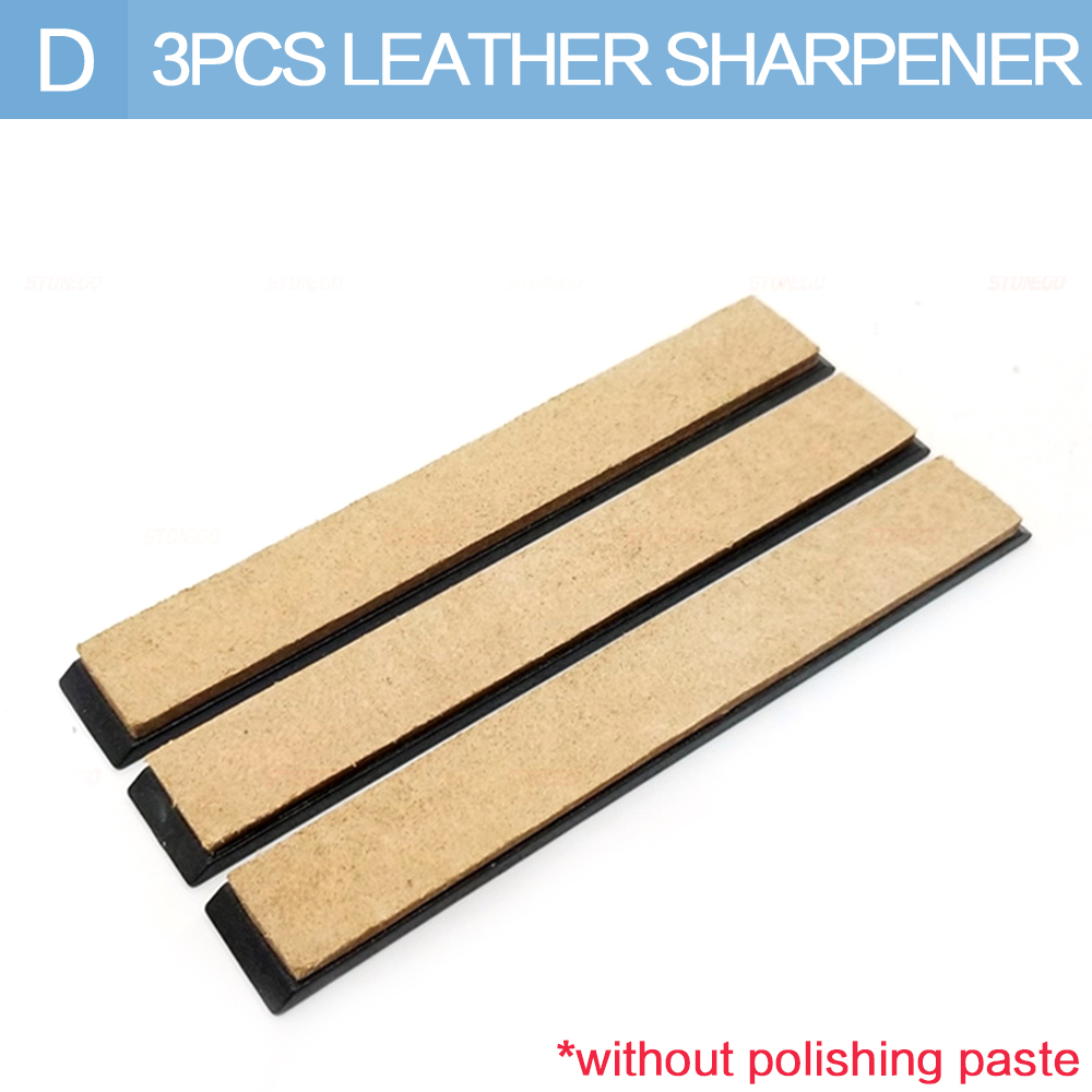 STONEGO couteau polissage aiguiseur affûtage cuir affûtage strop composé couteau de meulage pâte polissage pâte affûtage outil: Argent