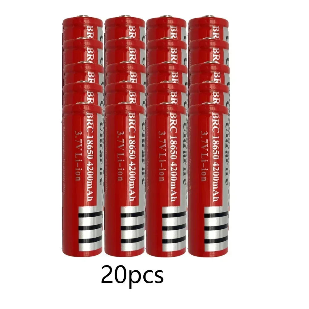 Original 3.7V 18650 lithium battery 4200mAh BRC 18650: Pink
