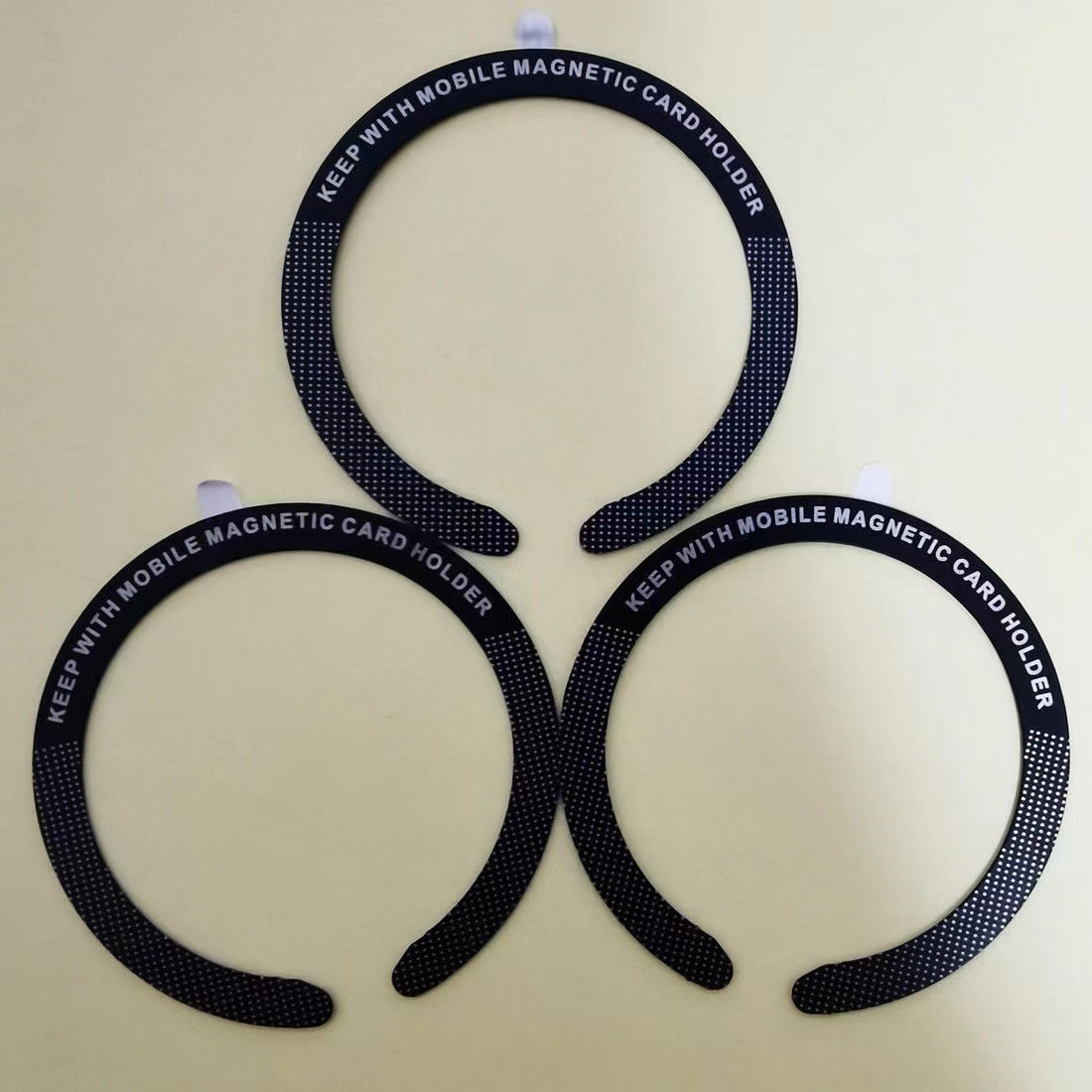 Universal Metal Plate For Magsafe Magnetic Car Phone Holder Wireless Charger Iron Sheet Disk Sticker Magnet Mobile Phone Holder: 3PCS C