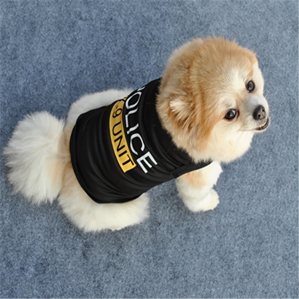 Vêtements pour chiens unisexe vêtements pour animaux de compagnie chiot chien chat gilet t-shirt vêtements vêtements chat vêtements: BK / S
