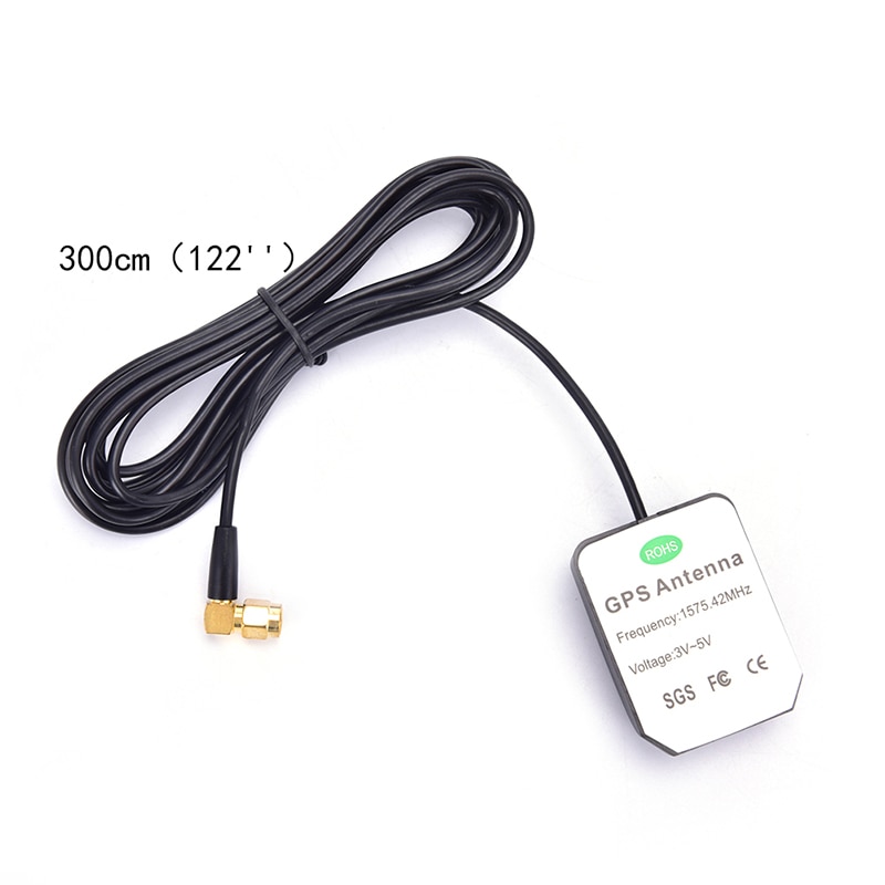 Antena GPS SMA, conector macho, Cable de extensión aérea activa para Unidad Central de Navegación