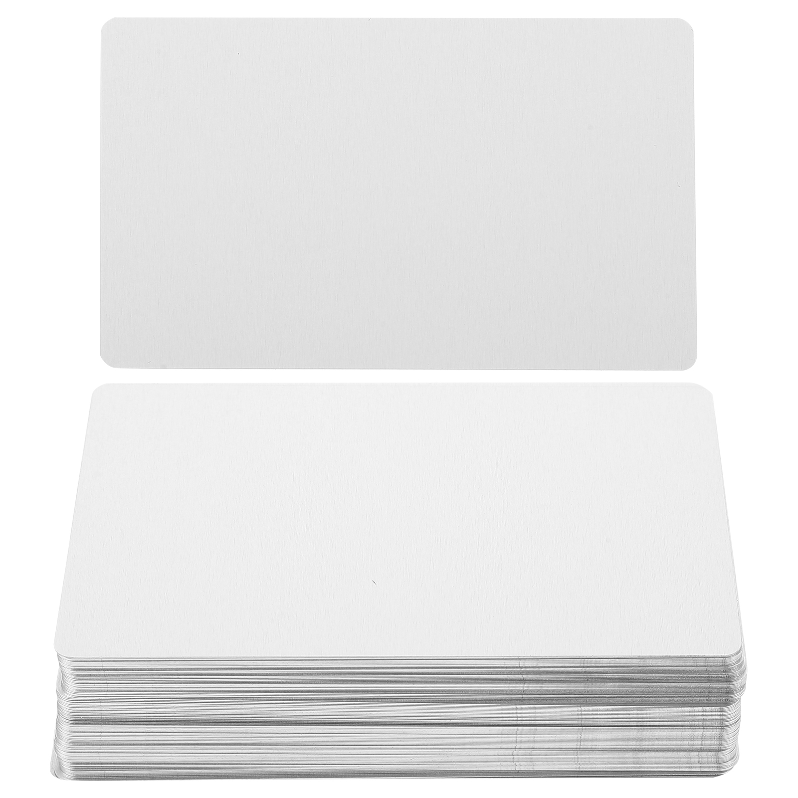 100 Pcs Abrazaderas Metal Sublimation Business Card Aluminum Plate Name Engraving Blank Material White Alloy Small Cards: Red