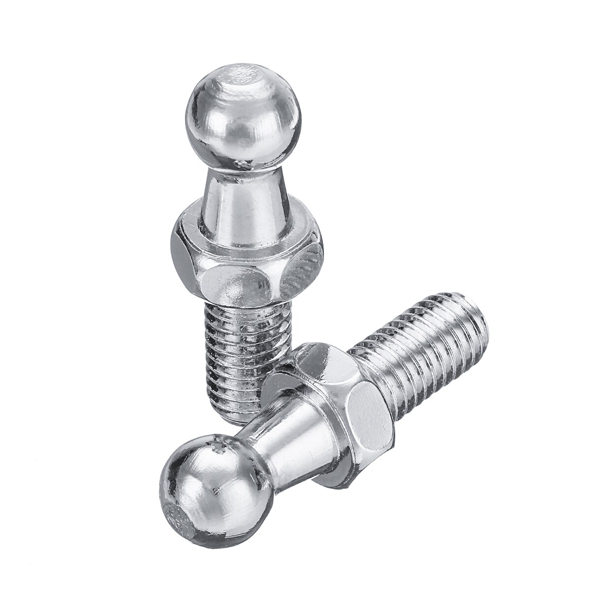 2Pcs Universal Silver Boot Bonnet Gas Strut End Fitting 10Mm M8 Bal Pin Joint Klep Lente
